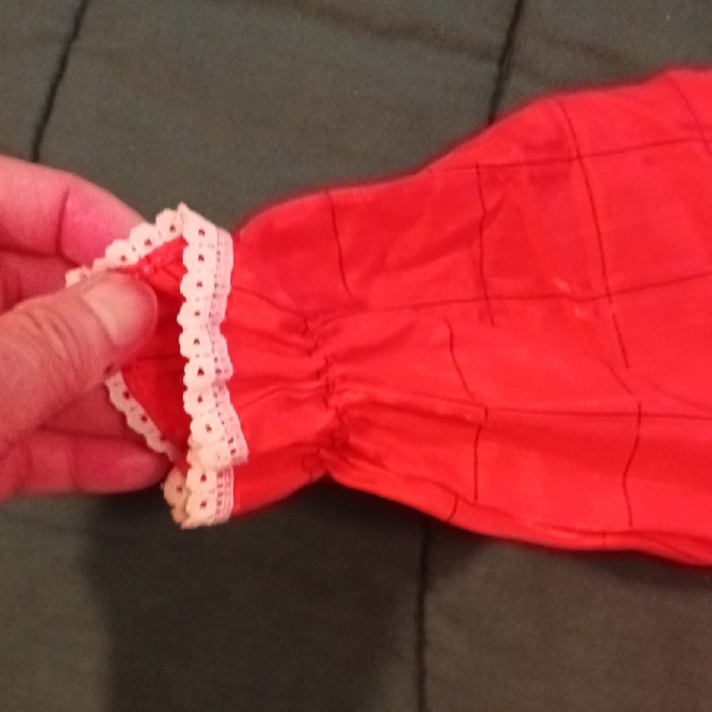 Red Ruffled Baby Dress - Picture 4 of 8